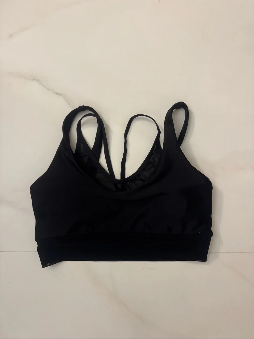 ALO Yoga Black Strappy Sports Bra
